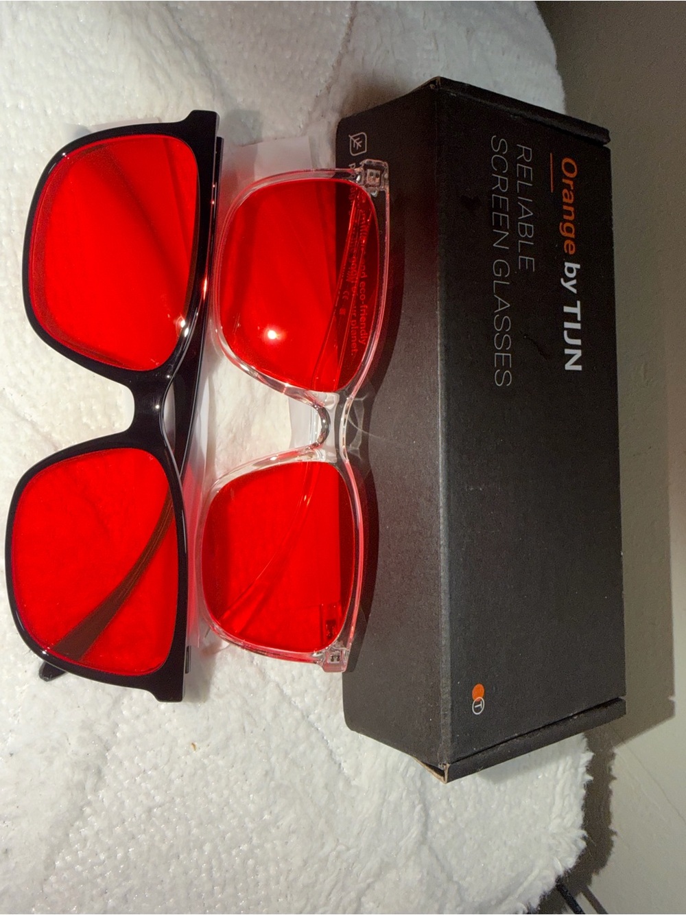 Red Blue Light Blocking Glasses - Red Lenses
